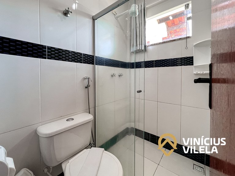 Casa com 2 suítes todas com ar condicionado, sala climatizad