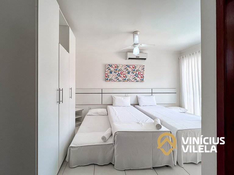 Casa com 2 suítes todas com ar condicionado, sala climatizad