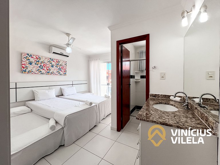 Casa com 2 suítes todas com ar condicionado, sala climatizad