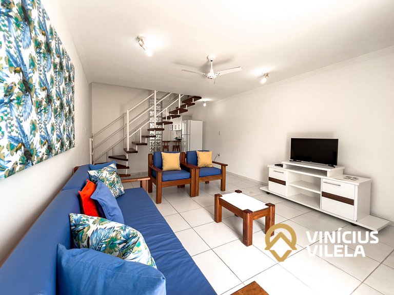 Casa com 2 suítes todas com ar condicionado, sala climatizad