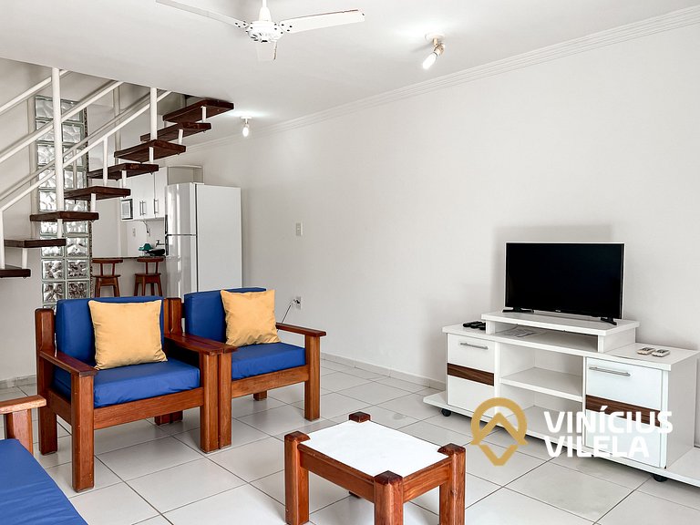 Casa com 2 suítes todas com ar condicionado, sala climatizad