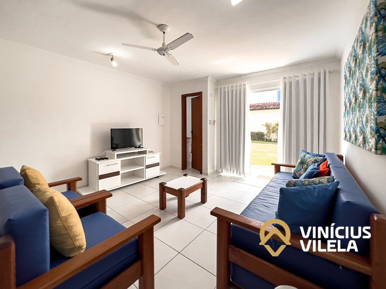Casa com 2 suítes todas com ar condicionado, sala climatizad