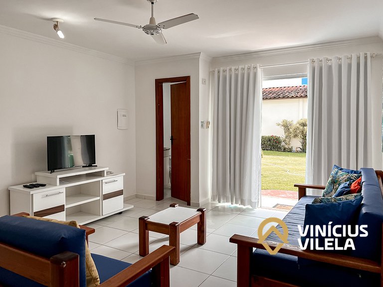 Casa com 2 suítes todas com ar condicionado, sala climatizad
