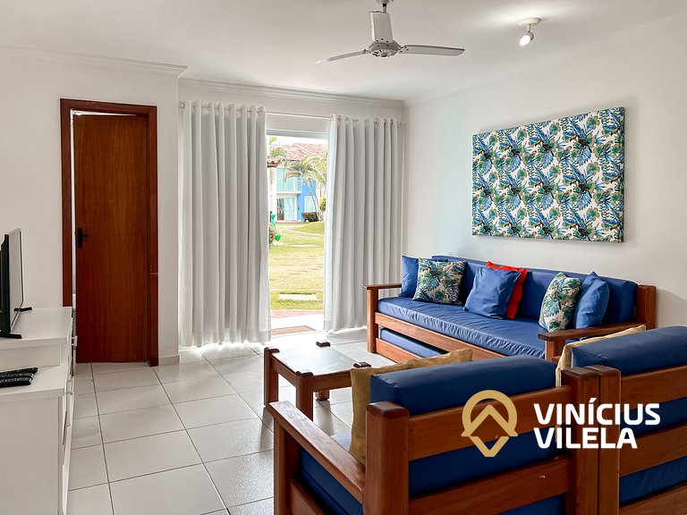 Casa com 2 suítes todas com ar condicionado, sala climatizad