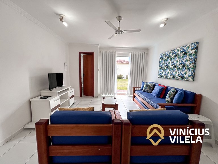 Casa com 2 suítes todas com ar condicionado, sala climatizad