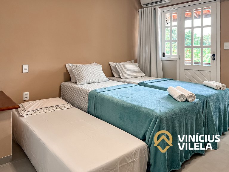 Casa toda reformada com 3 suítes (todas com ar), internet pr