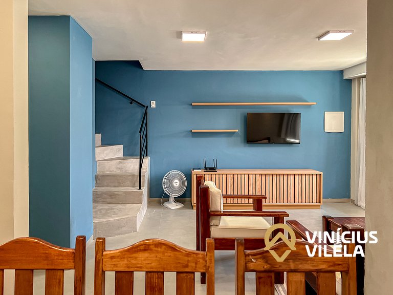 Casa toda reformada com 3 suítes (todas com ar), internet pr