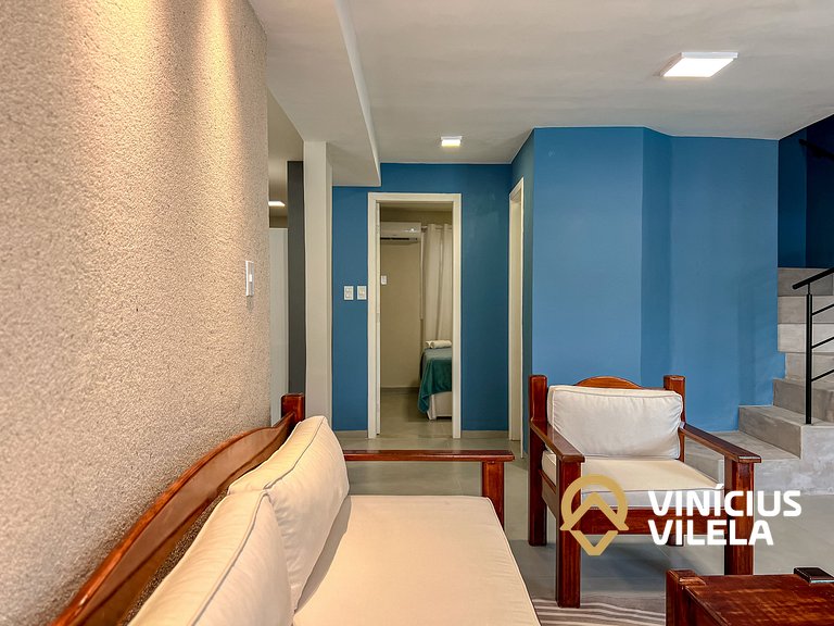 Casa toda reformada com 3 suítes (todas com ar), internet pr