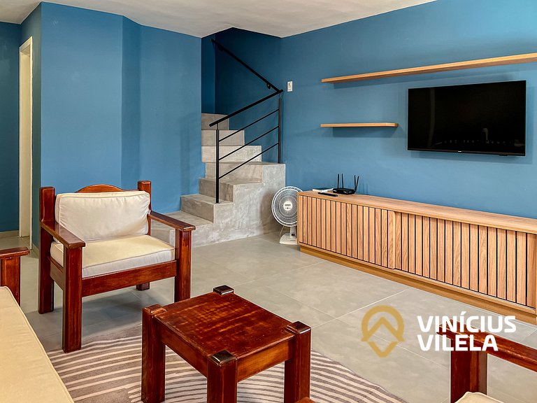 Casa toda reformada com 3 suítes (todas com ar), internet pr