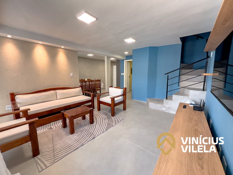 Casa toda reformada com 3 suítes (todas com ar), internet pr