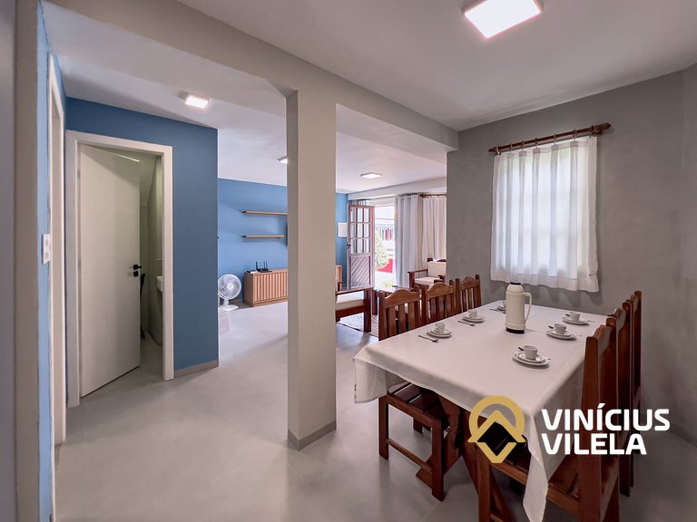 Casa toda reformada com 3 suítes (todas com ar), internet pr