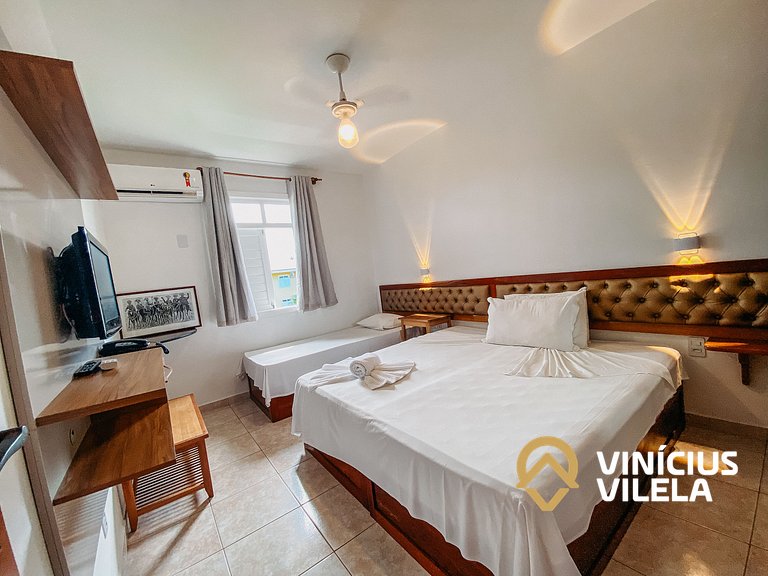 Flat 1 com quarto, todo reformado e bem equipado pavimento s