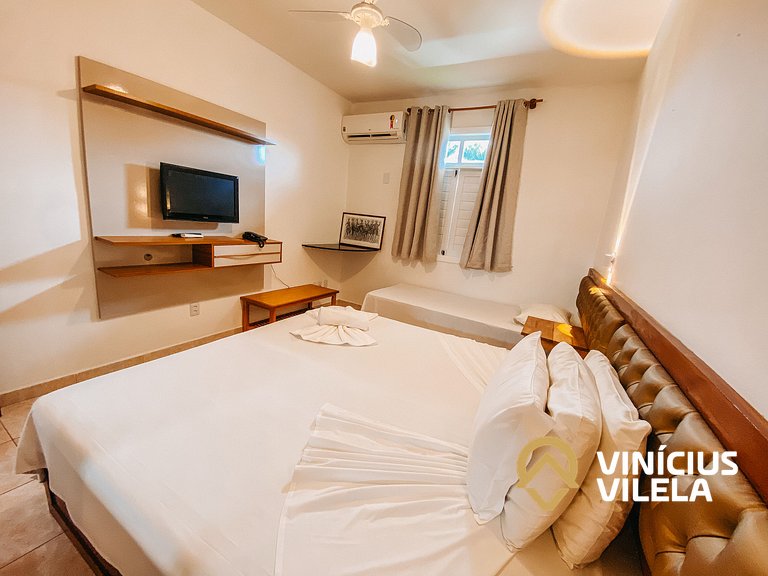 Flat 1 com quarto, todo reformado e bem equipado pavimento s