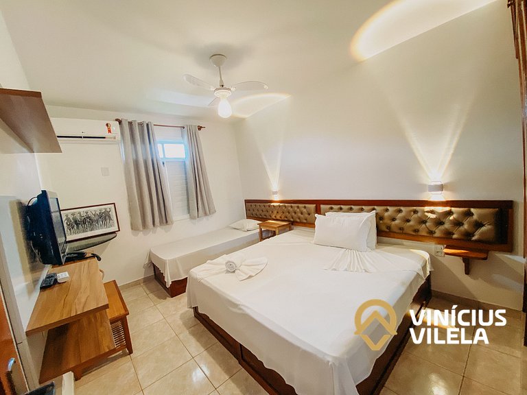 Flat 1 com quarto, todo reformado e bem equipado pavimento s