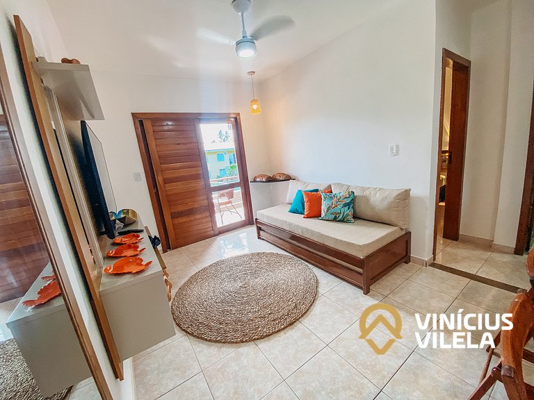 Flat 1 com quarto, todo reformado e bem equipado pavimento s