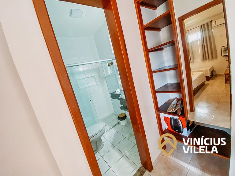 Flat 1 com quarto, todo reformado e bem equipado pavimento s