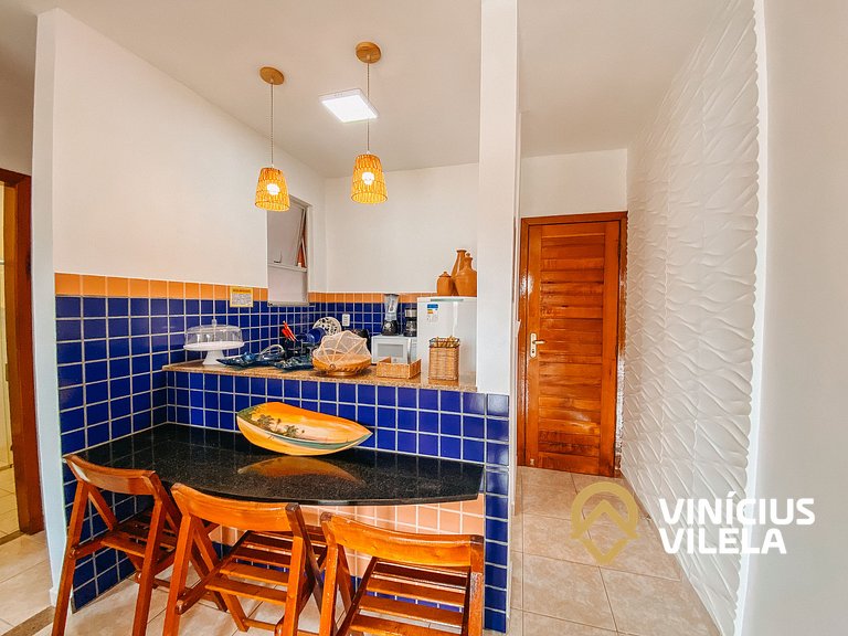 Flat 1 com quarto, todo reformado e bem equipado pavimento s
