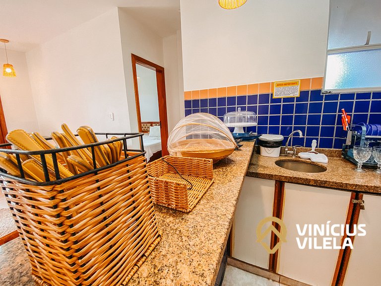 Flat 1 com quarto, todo reformado e bem equipado pavimento s
