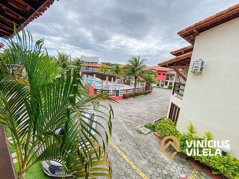 Casa com 2 suítes ambas com ar condicionado e TV, e internet