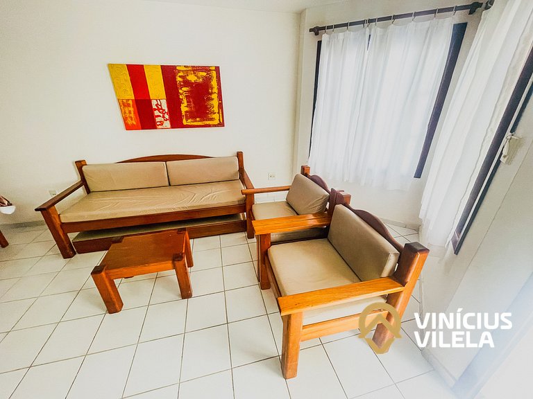 Casa com 2 suítes ambas com ar condicionado e TV, e internet