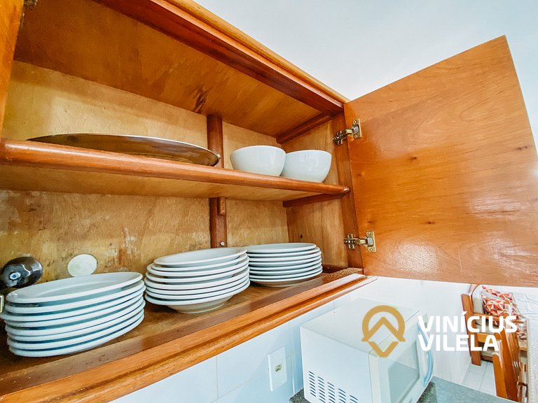 Casa com 2 suítes ambas com ar condicionado e TV, e internet