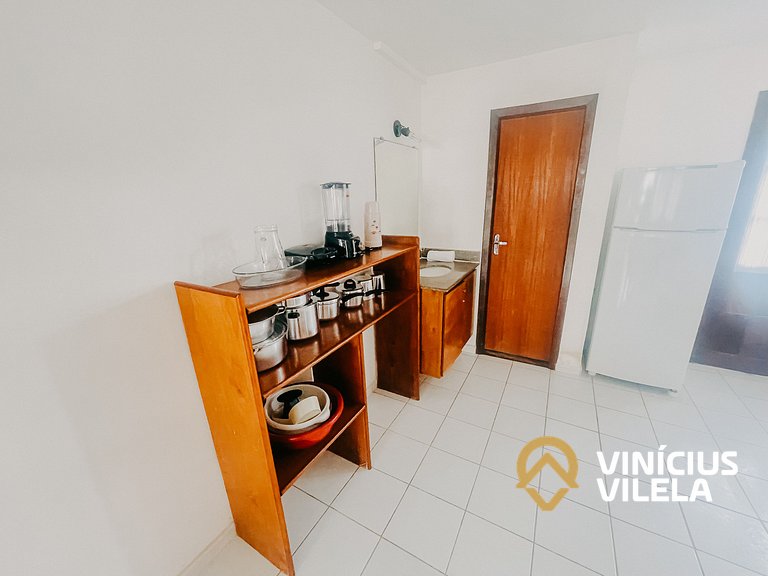 Casa com 2 suítes ambas com ar condicionado e TV, e internet