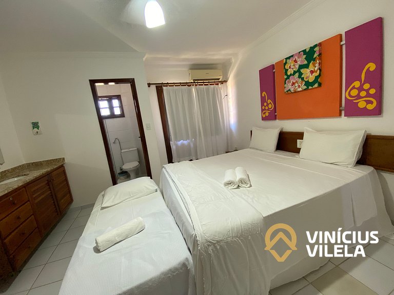 Casa com 3 Suites (todas com ar condicionado), internet priv