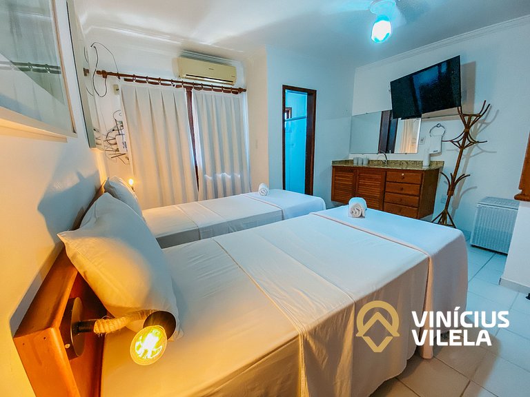 Casa com 2 Suites (todas com ar condicionado), internet priv