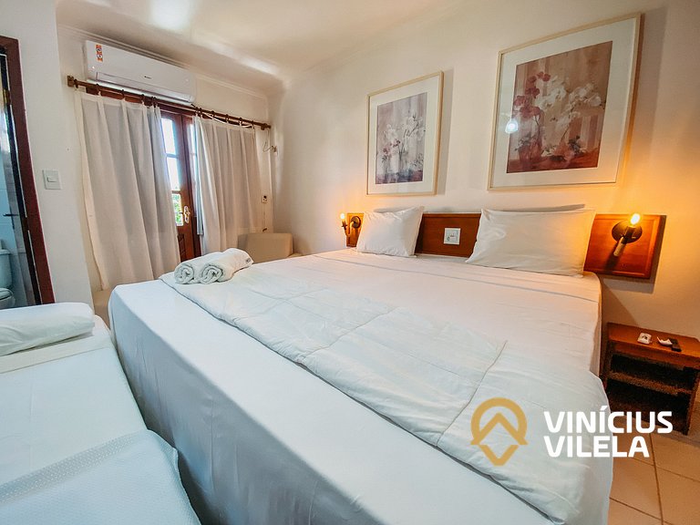 Casa com 2 Suites (todas com ar condicionado), internet priv