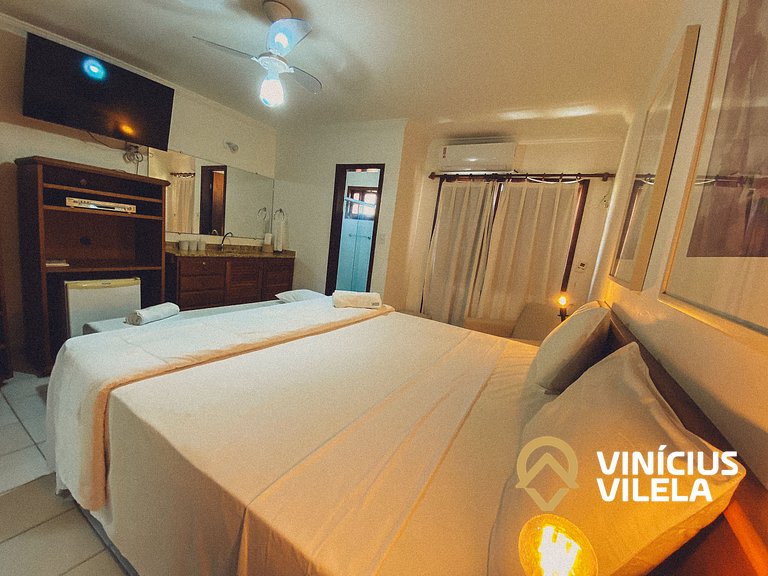 Casa com 2 Suites (todas com ar condicionado), internet priv