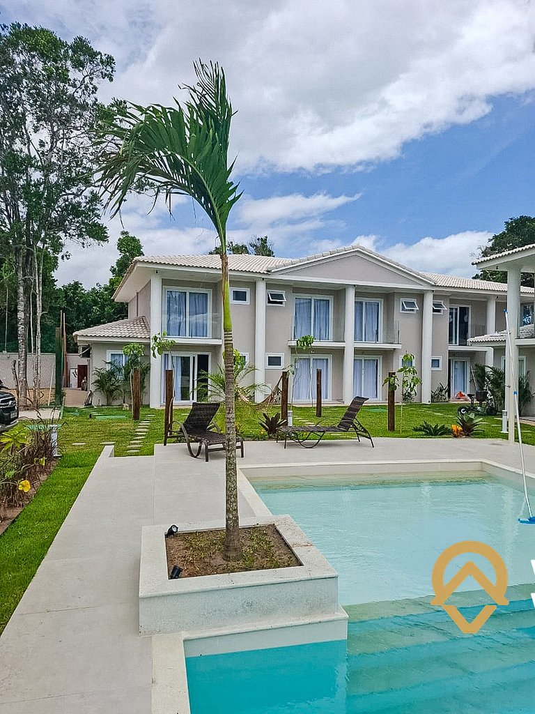 Casa com 3 suítes, sala climatizada, área gourmet privativa,