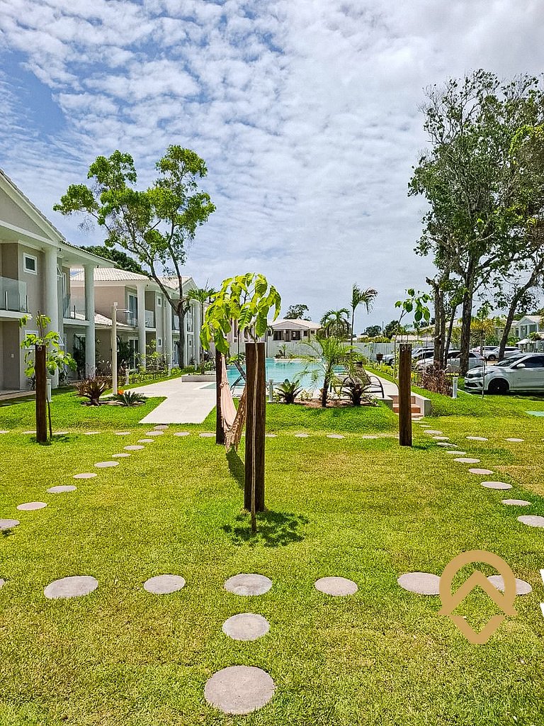 Casa com 3 suítes, sala climatizada, área gourmet privativa,
