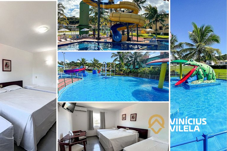 Suiíte com ar , frigobar proximo ao axé Moi