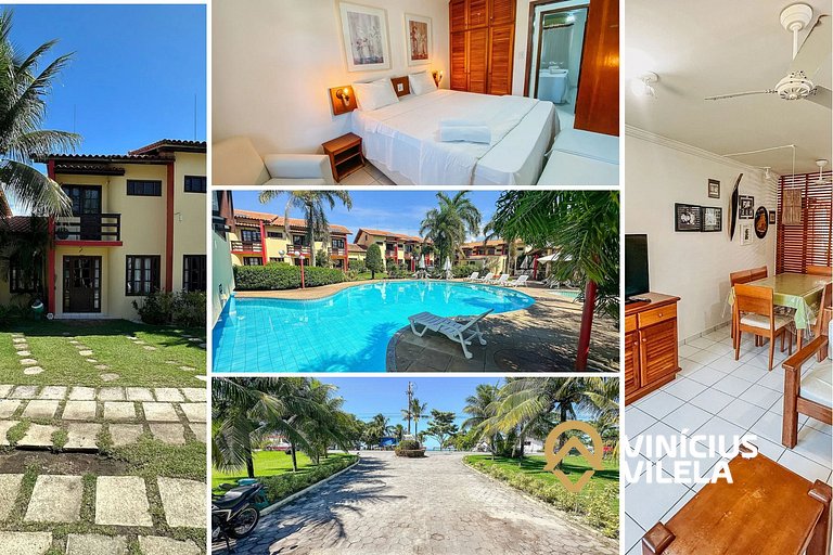 Casa 2 suítes condomínio frente praia C.Vermelha