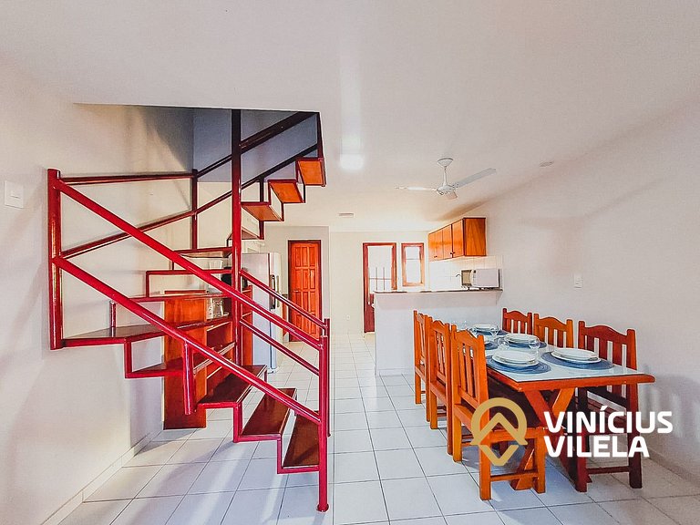 Casa com 2 suítes ambas com ar condicionado e TV, e internet