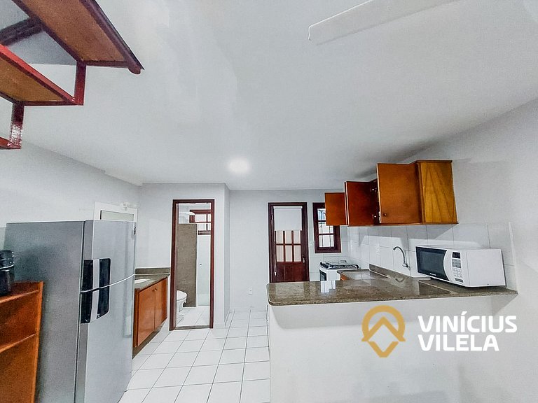 Casa com 2 suítes ambas com ar condicionado e TV, e internet