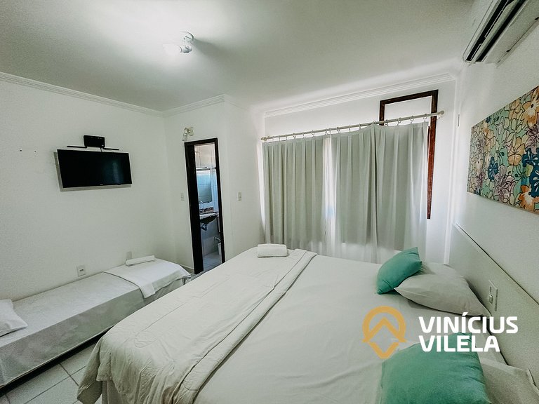 Casa com 3 suítes (todas com ar condicionado), internet 300M