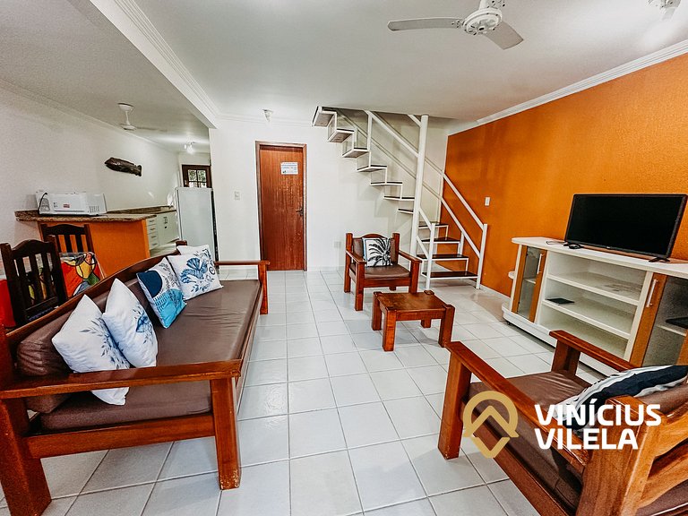 Casa com 3 suítes (todas com ar condicionado), internet 300M