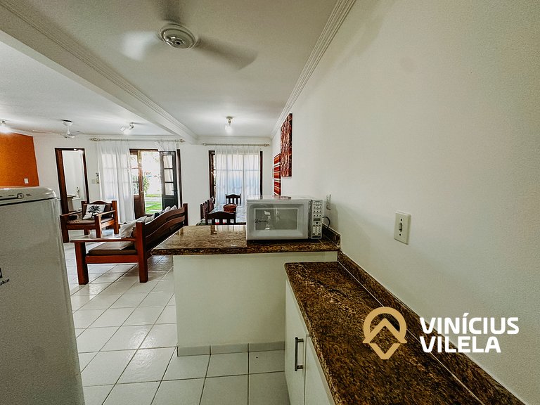 Casa com 3 suítes (todas com ar condicionado), internet 300M