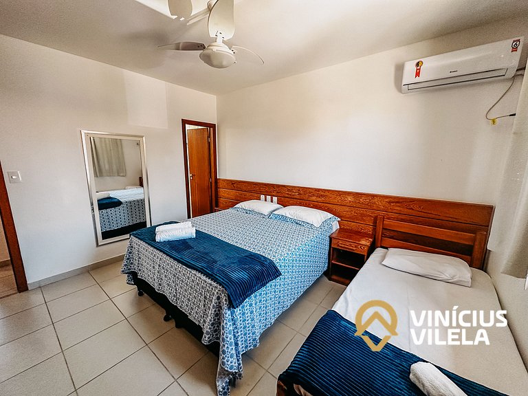 Apartamento pavimento superior com 2 quartos (todos com ar c