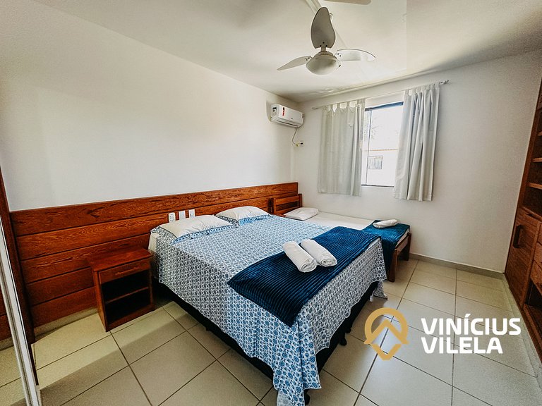 Apartamento pavimento superior com 2 quartos (todos com ar c