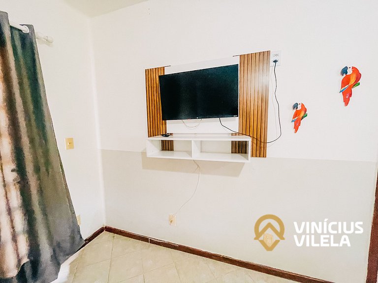 Apê pavimento superior com 3 quartos (2 com ar condicionado
