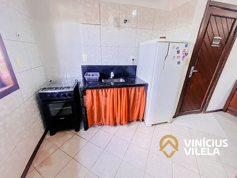 Apê pavimento superior com 3 quartos (2 com ar condicionado