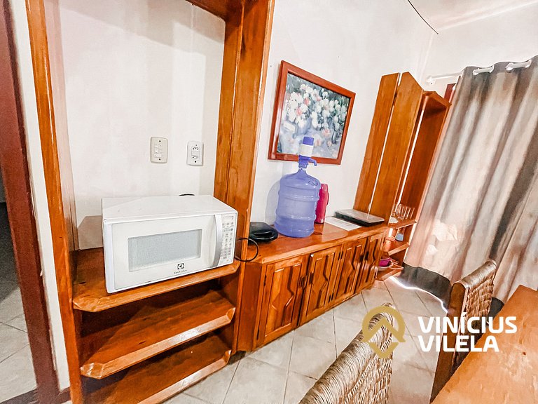 Apê pavimento superior com 3 quartos (2 com ar condicionado