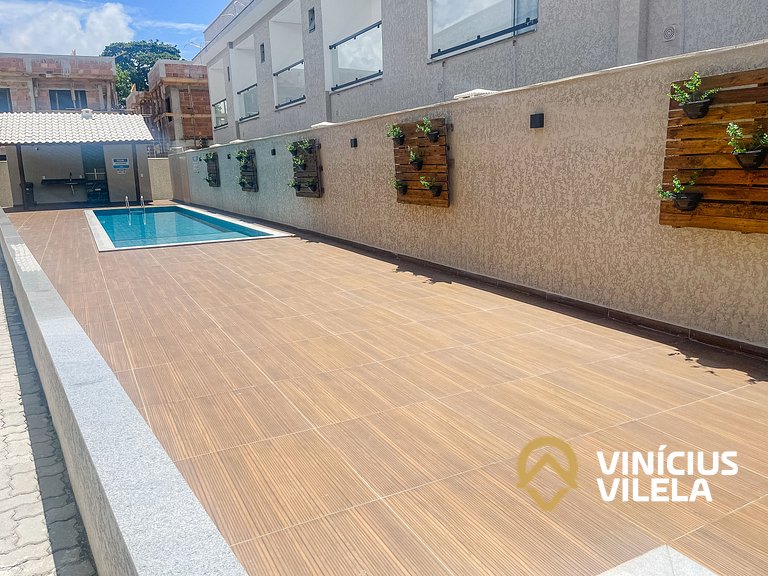 Com 3 suítes, sala climatizada e com cervejeira, acomoda até