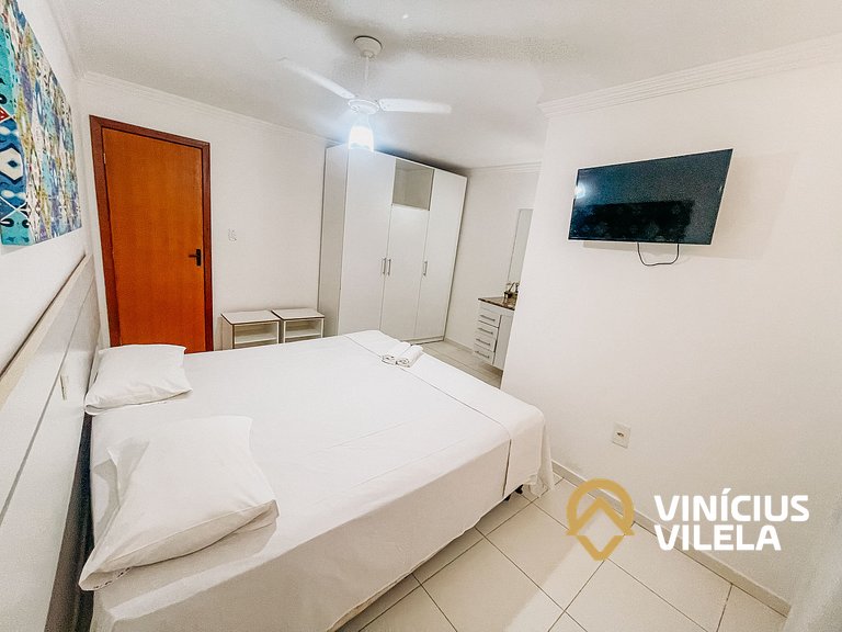 Casa com 3 suítes todas com ar condicionado, churrasqueira p
