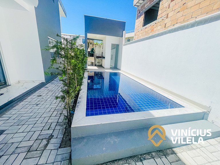 Apê com Vista mar, 2 quartos sendo 1 suíte (ambos com ar con