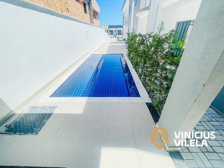 Apê com Vista mar, 2 quartos sendo 1 suíte (ambos com ar con