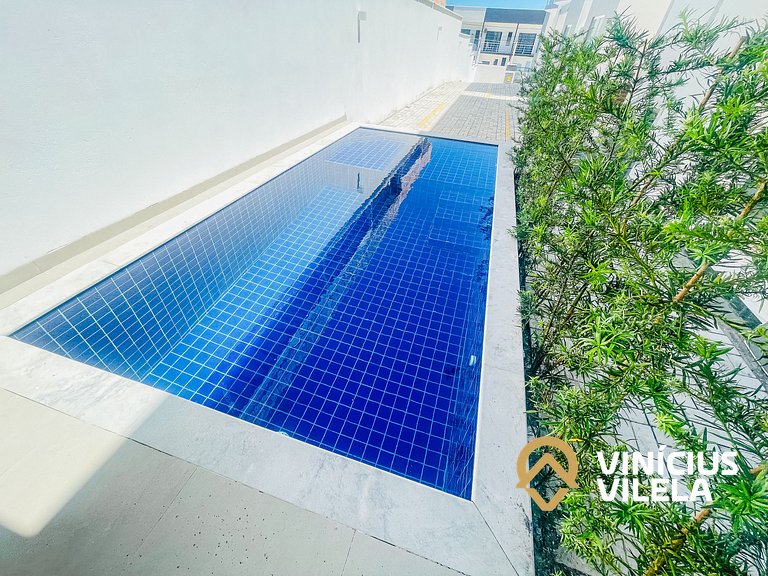 Apê com Vista mar, 2 quartos sendo 1 suíte (ambos com ar con
