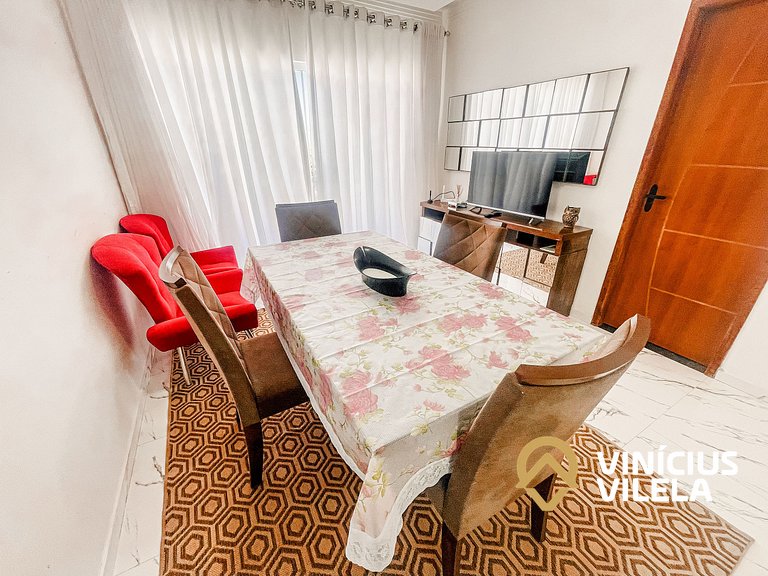 Apartamento com vista para o mar, 2 quartos, sendo 1 suíte,